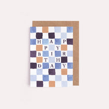 Load image into Gallery viewer, Checkerboard Mini Birthday Cards | Mini Greeting Cards