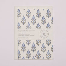 Load image into Gallery viewer, Hand Block Printed Greeting Card - Buti Blue Stone