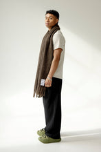 Load image into Gallery viewer, The Reykjavik Scarf with RWS Wool - Dark Chocolate - AW24