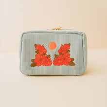 Load image into Gallery viewer, Corduroy Makeup Bag in Sky Blue