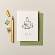 Load image into Gallery viewer, Cup of Tea Card | Valentine's Day Greeting Cards | Love Card