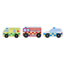 Load image into Gallery viewer, Emergency Services Wooden Mini Puzzles