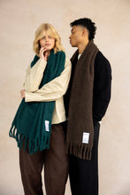 Load image into Gallery viewer, The Reykjavik Scarf with RWS Wool - Dark Chocolate - AW24