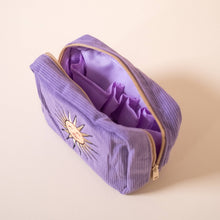 Load image into Gallery viewer, Corduroy Makeup Bag in Lavender