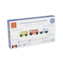 Load image into Gallery viewer, Emergency Services Wooden Mini Puzzles
