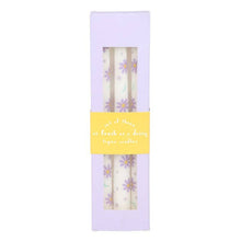 Load image into Gallery viewer, Set of 3 Purple Daisy Taper Candles