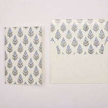 Load image into Gallery viewer, Hand Block Printed Greeting Card - Buti Blue Stone