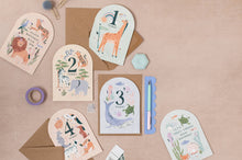 Load image into Gallery viewer, Age 3 Birthday Card | Milestone Age Cards | Kids Cards