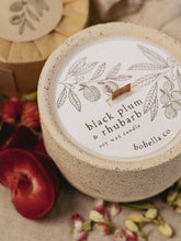 Load image into Gallery viewer, Black Plum & Rhubarb Soy Wax Candle