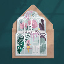 Load image into Gallery viewer, Greenhouse Birthday Card