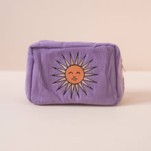 Load image into Gallery viewer, Corduroy Makeup Bag in Lavender