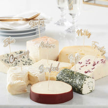 Load image into Gallery viewer, Gold Cheese Board Party Food Picks