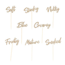 Load image into Gallery viewer, Gold Cheese Board Party Food Picks