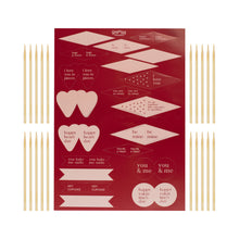 Load image into Gallery viewer, Valentines Cupcake Toppers Decoration Kit