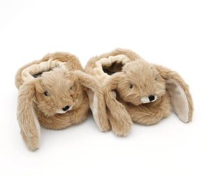 Baby Bunny Slippers Brown - 0-6months