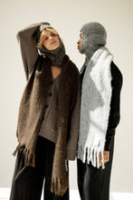 Load image into Gallery viewer, The Reykjavik Scarf with RWS Wool - Dark Chocolate - AW24
