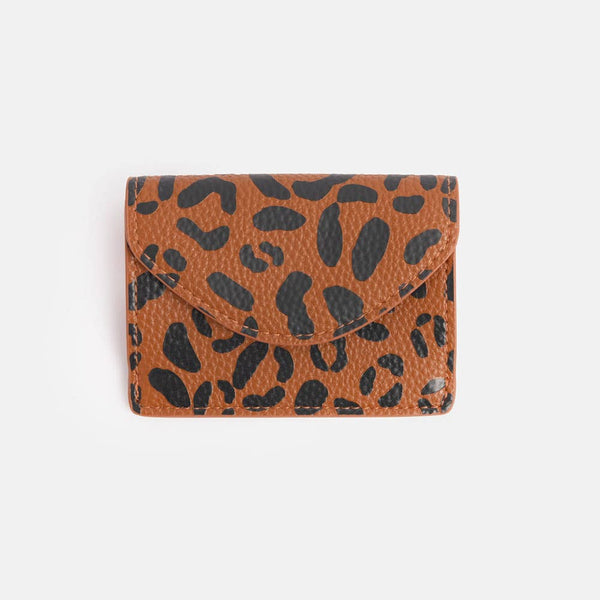 Tan Leopard Envelope Card Holder