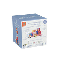 Load image into Gallery viewer, Emergency Services Wooden Stacking Cubes
