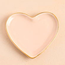 Load image into Gallery viewer, Small Pink Ceramic Heart Trinket Dish
