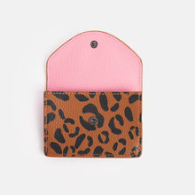 Load image into Gallery viewer, Tan Leopard Envelope Card Holder
