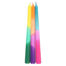 Load image into Gallery viewer, Set of 3 Dipped Aura Energy Taper Candles
