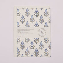 Load image into Gallery viewer, Hand Block Printed Greeting Card - Buti Blue Stone
