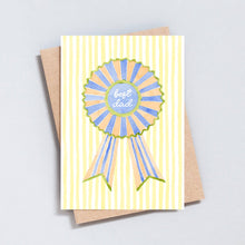 Load image into Gallery viewer, Best Dad Rosette Greeting Card
