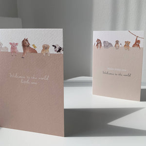 Safari Welcome to the World Baby Card