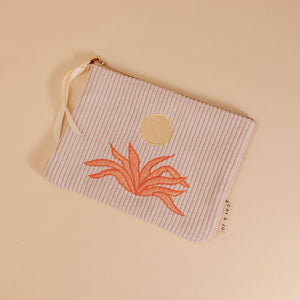 Corduroy Pouch in Pale Pink
