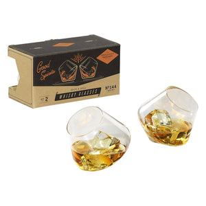 Gentlemen's Hardware Rocking Whisky Glasses, Set of 2