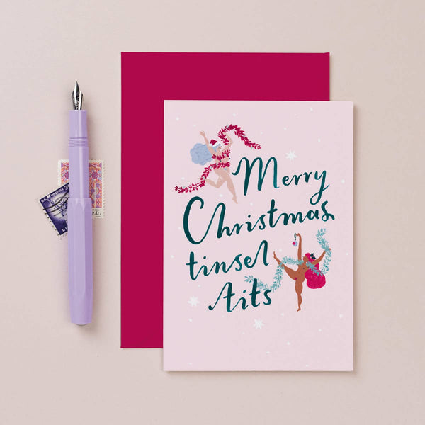 Tinsel Tits Christmas Card