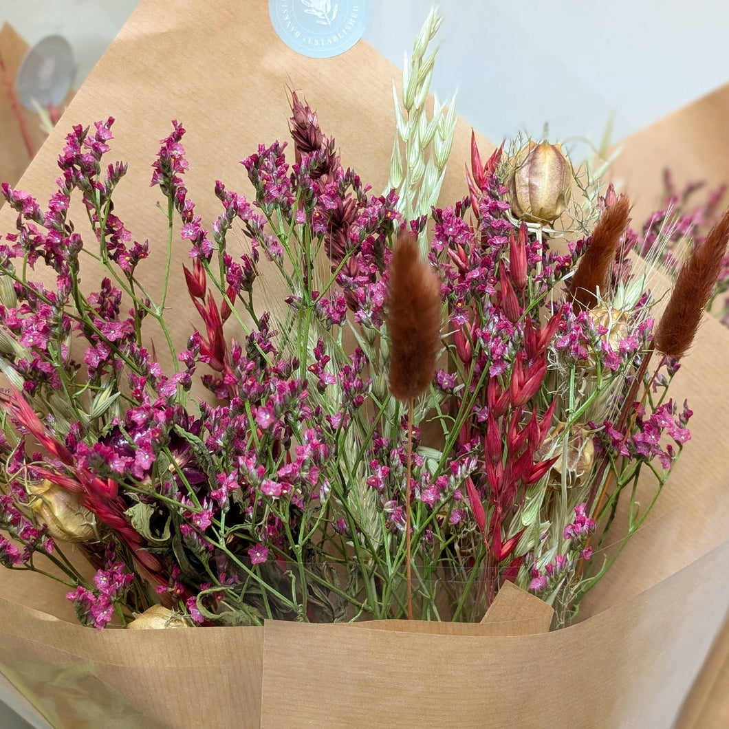 Burgundy Dried Flower Arrangements