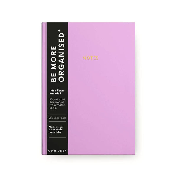 Pastel Purple Linen Notebook