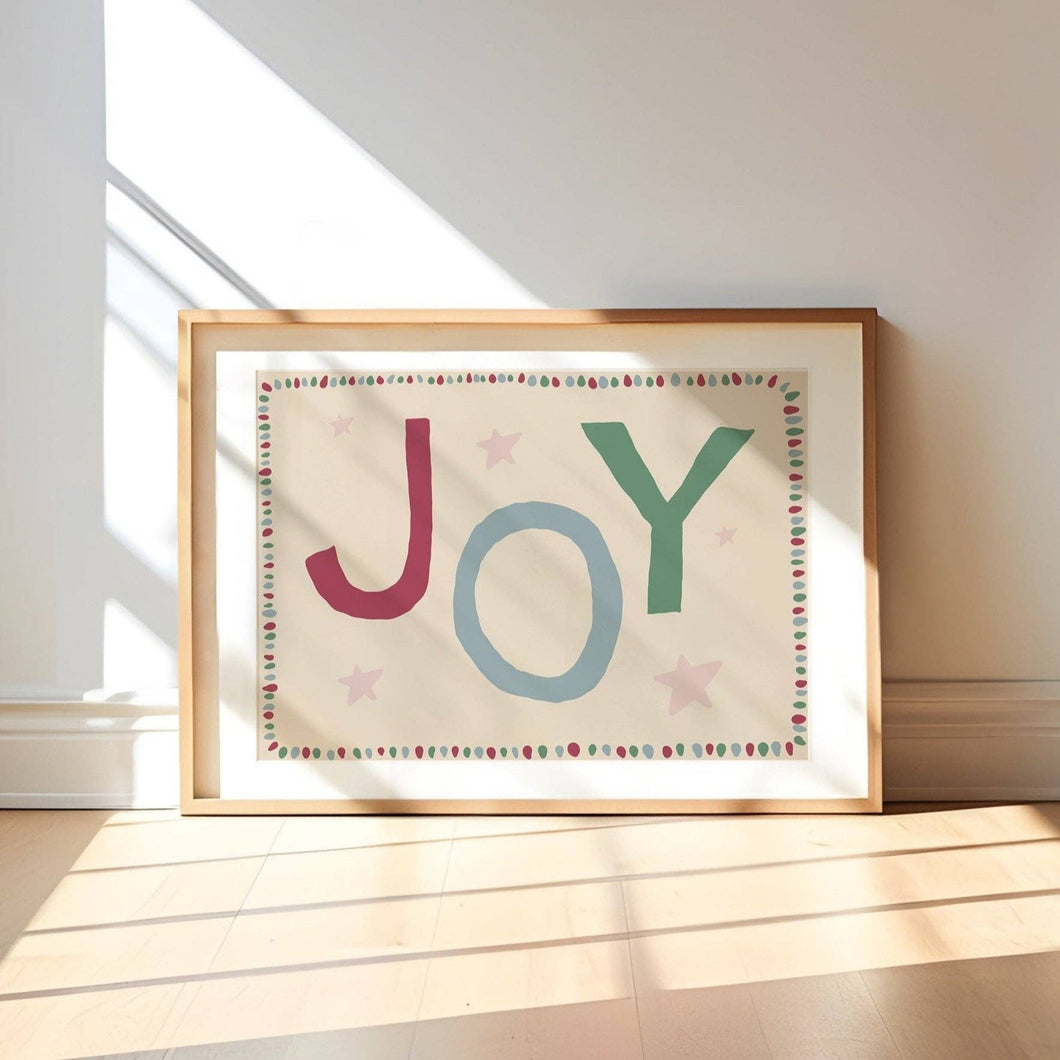 Joy Christmas Print