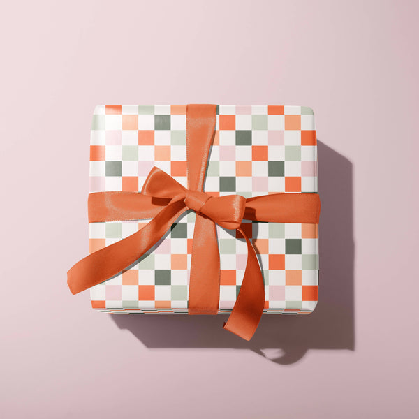 Checkerboard Wrapping Paper Sheets