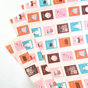 Snail Mail Christmas Wrapping Paper