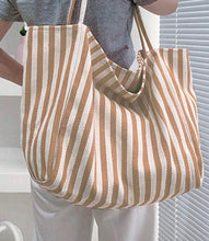 Load image into Gallery viewer, Stripe Tote Bag
