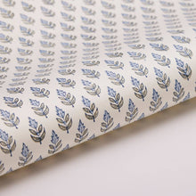 Load image into Gallery viewer, Hand Block Printed Gift Wrap Sheets - Buti Blue Stone
