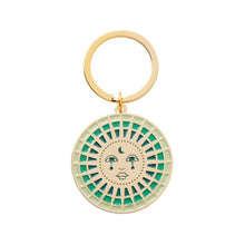 Load image into Gallery viewer, Moon Enamel Keychain
