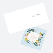 Load image into Gallery viewer, Nanny Birthday Card - Summer Botanicals - Floral Frame
