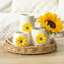 Load image into Gallery viewer, Hello Sunshine Ceramic Flower Jug with 3D Sunflower
