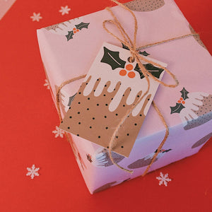Christmas Pudding Gift Tag Pack (of 8 Tags)