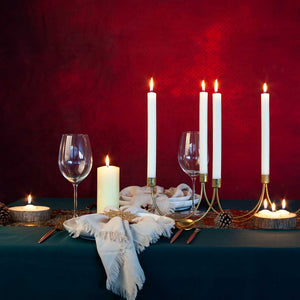 White 10 inch Dinner Candles x 6