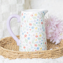 Load image into Gallery viewer, Spring Floral Print Ceramic Flower Jug
