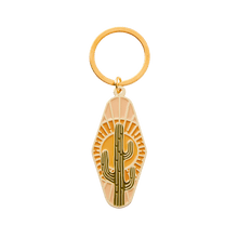 Load image into Gallery viewer, Cactus Enamel Keychain
