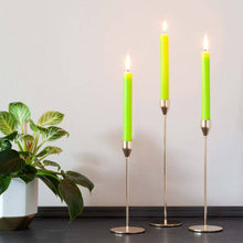 Load image into Gallery viewer, Lime Green 10 inch Dinner Candles x 6
