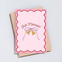 Load image into Gallery viewer, Just Married Wedding Greeting Card
