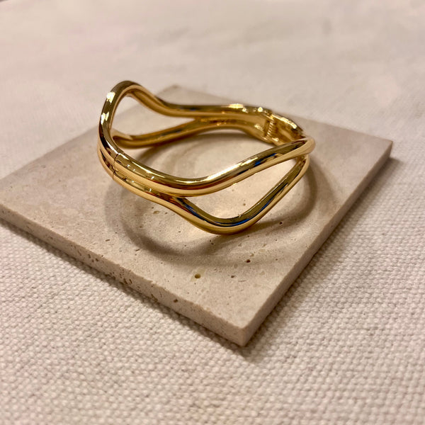 Gold Twist Bangle