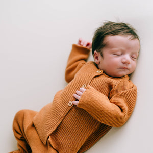 New Baby Knit Set - Rust