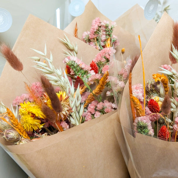 Orange Dried Flower Arrangements